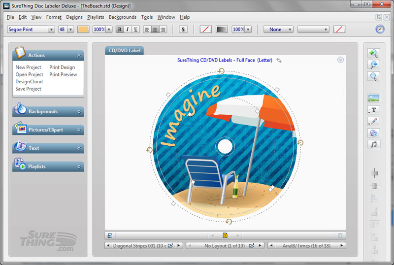 The 1 Cd Dvd Cover And Label Maker Software For Windows Featuring Supervibrant Cd Dvd Labels Www Surething Com